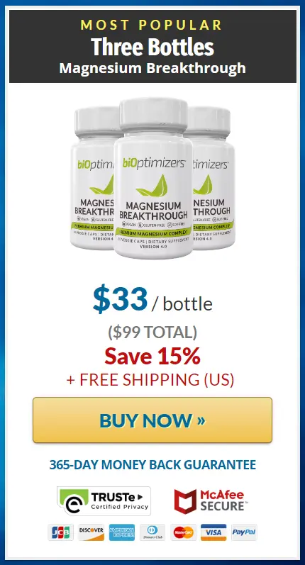 Bioptimizers Magnesium 3 Bottle